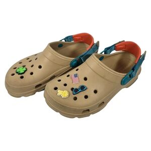 Crocs Classic All-Terrain Clogs M7/W9 Tan/Khaki Turbo Strap